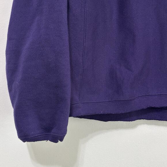 Vintage Champion Reverse Weave Womens Sweatshirt M Raw Hem LSU Tigers Purple - Picture 4 of 9